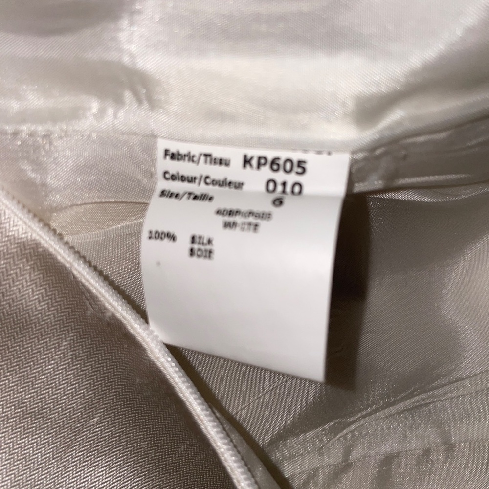 Michael Kors Silk Sleeveless Shift Ivory Dress Embellished Crew Neck Size S - Picture 8 of 8